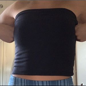 black brandy tube top